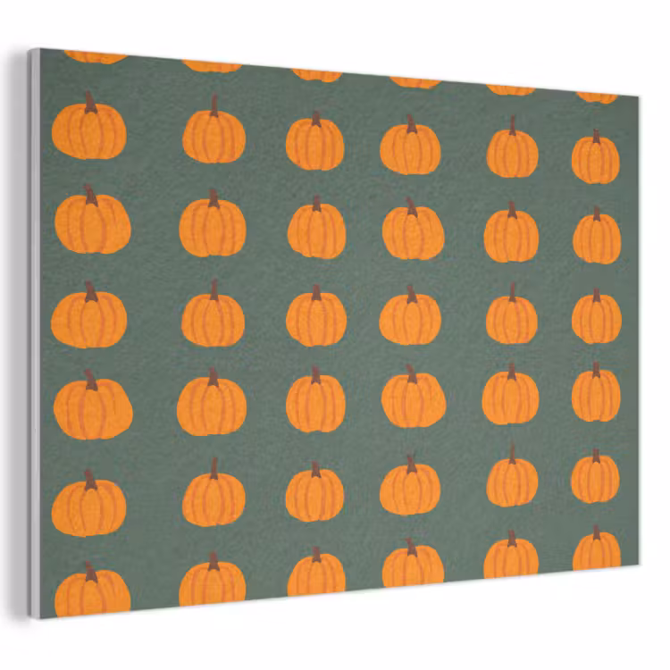 Akoestisch schilderij - Pompoen - Patroon - Oranje — 1