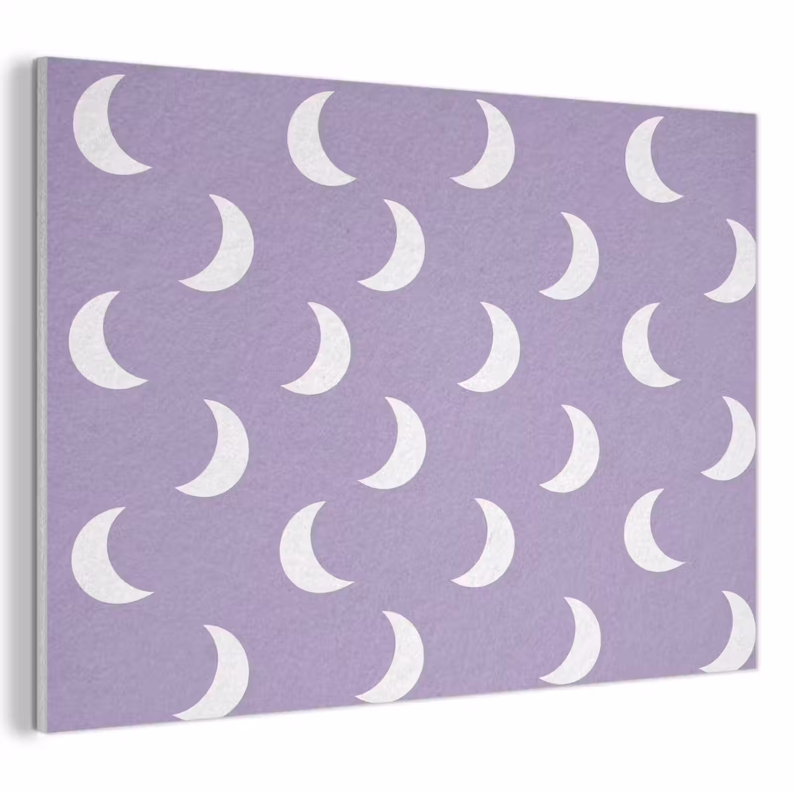Akoestisch schilderij - Manen - Patroon - Paars — 1