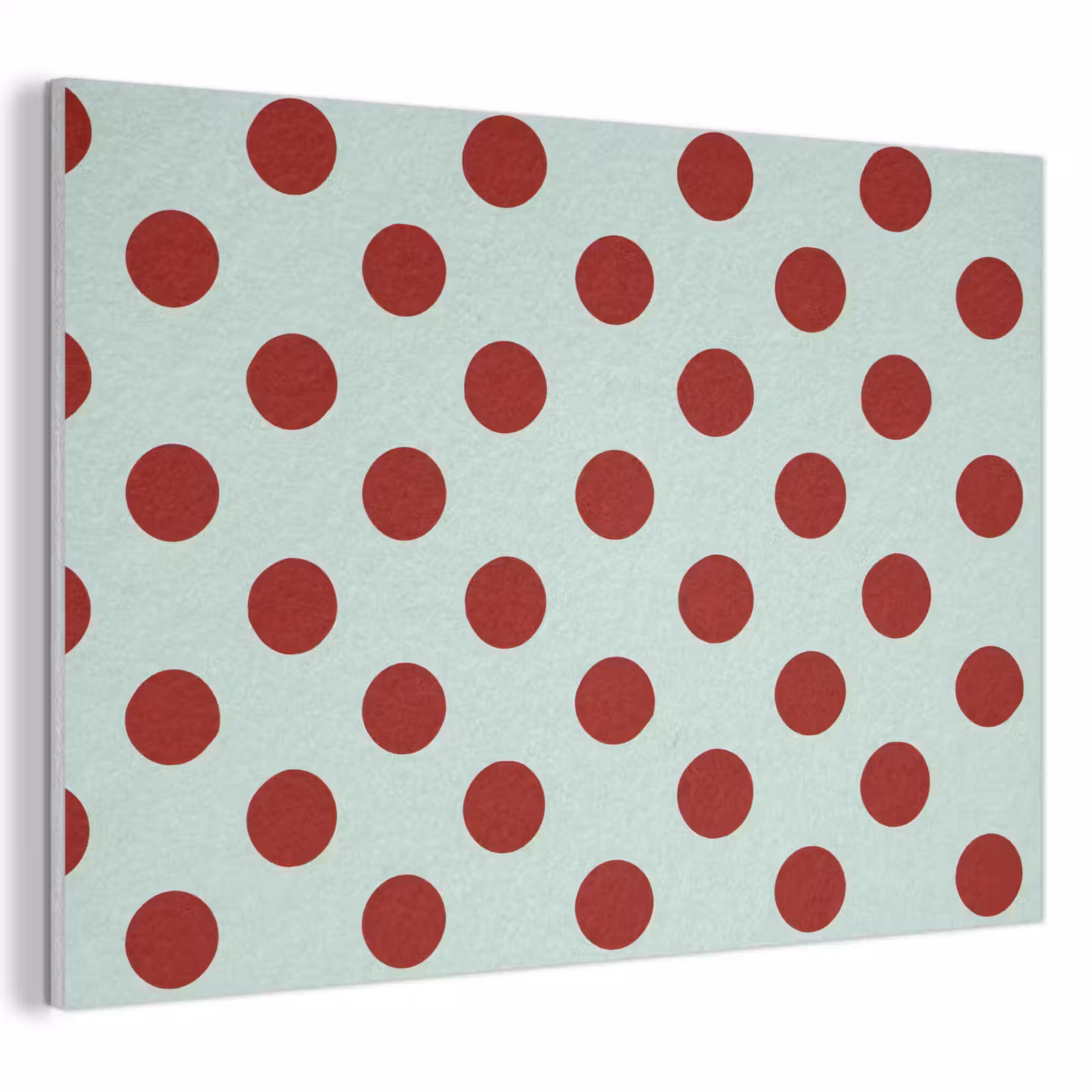 Akoestisch schilderij - Polka - Dots - Rood — 1