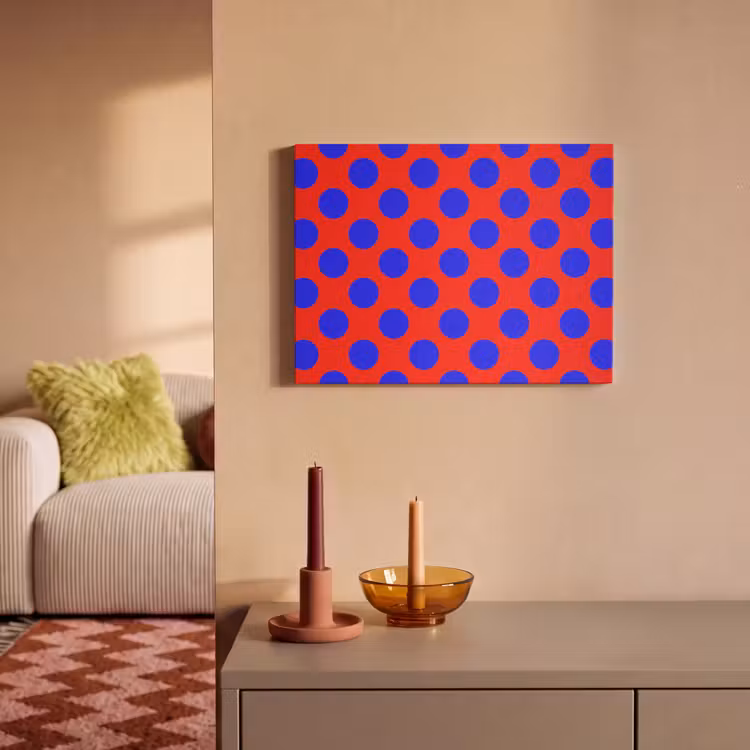 Akoestisch schilderij - Dots - Klassiek - Rood — 2
