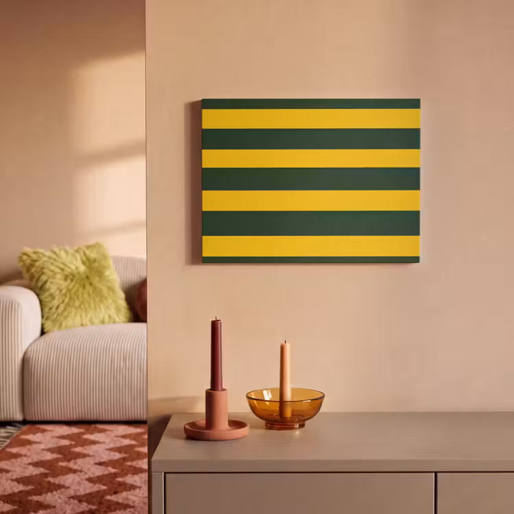Akoestisch schilderij - Klassiek - Strepen - Groen — 2