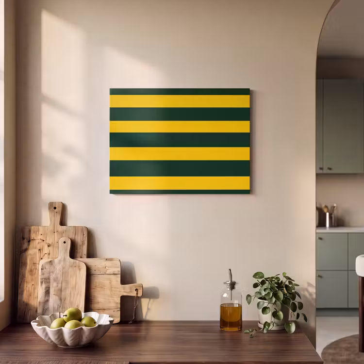 Akoestisch schilderij - Klassiek - Strepen - Groen — 3