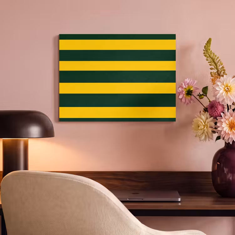 Akoestisch schilderij - Klassiek - Strepen - Groen — 4