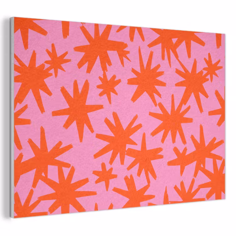 Akoestisch schilderij - Modern - Sterren - Roze — 1