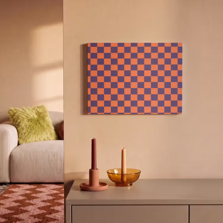 Akoestisch schilderij - Patroon - Klassiek - Paars — 2