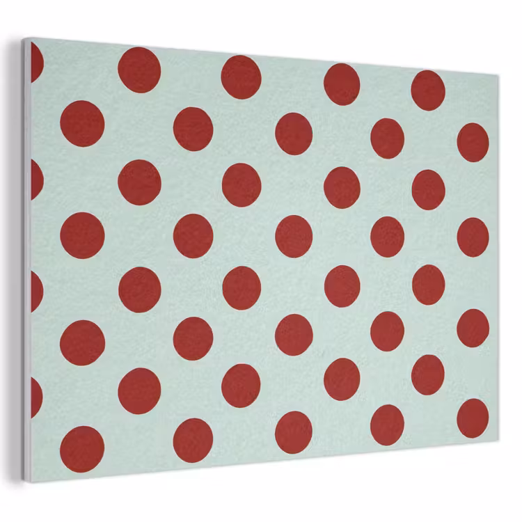 Akoestisch schilderij - Polka - Dots - Rood — 1