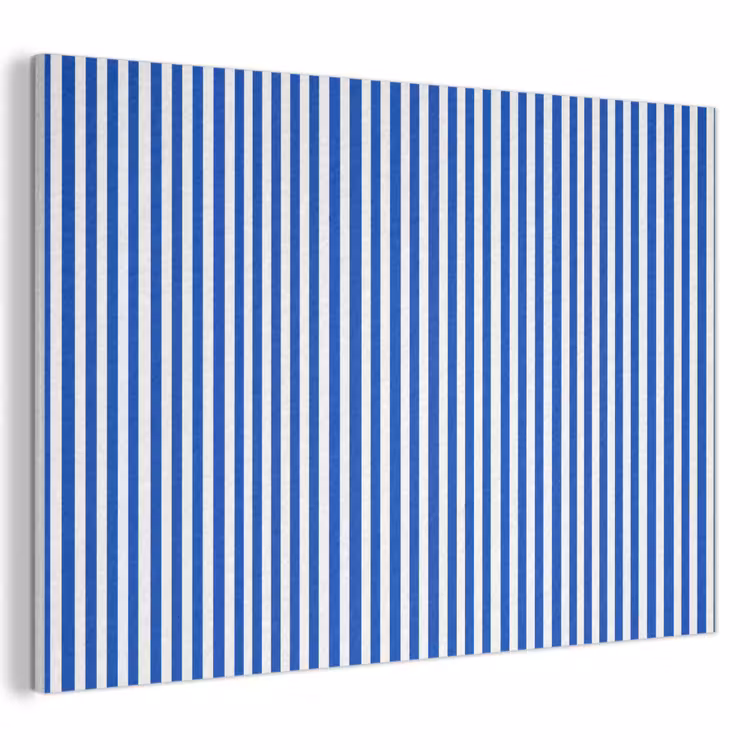 Akoestisch schilderij - Klassiek - Strepen - Blauw — 1