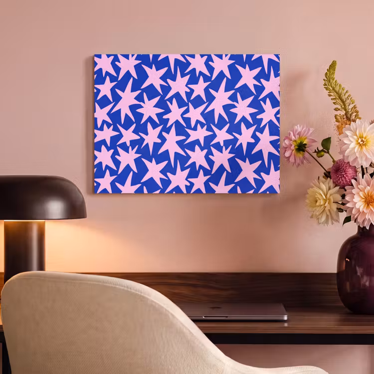 Akoestisch schilderij - Modern - Sterren - Blauw — 4
