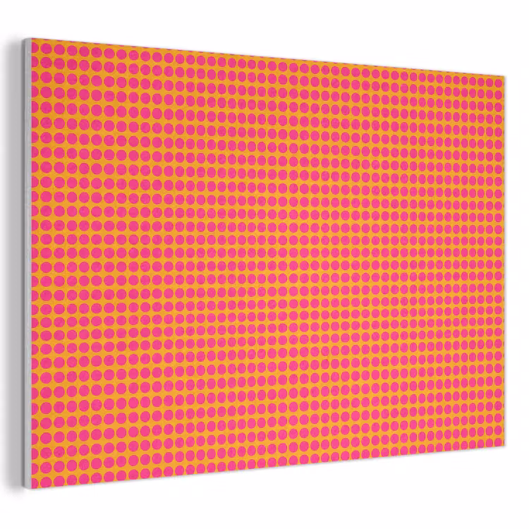 Akoestisch schilderij - Modern - Stippen - Oranje — 1