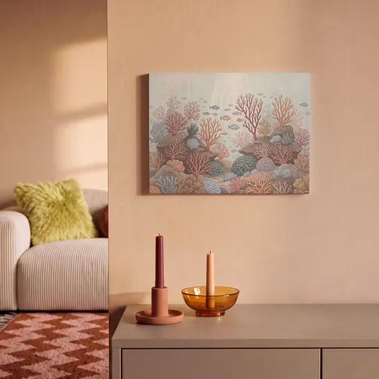 Akoestisch schilderij - Onderwater - Koraal - Vis - Natuur — 2