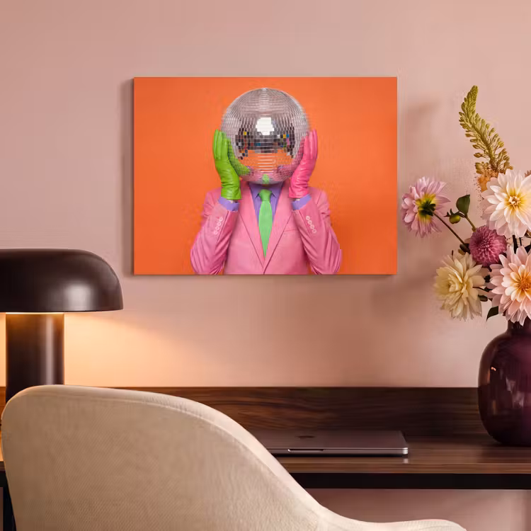 Akoestisch schilderij - Kunst - Disco bal - Kleurrijk - Modern - Studio — 4