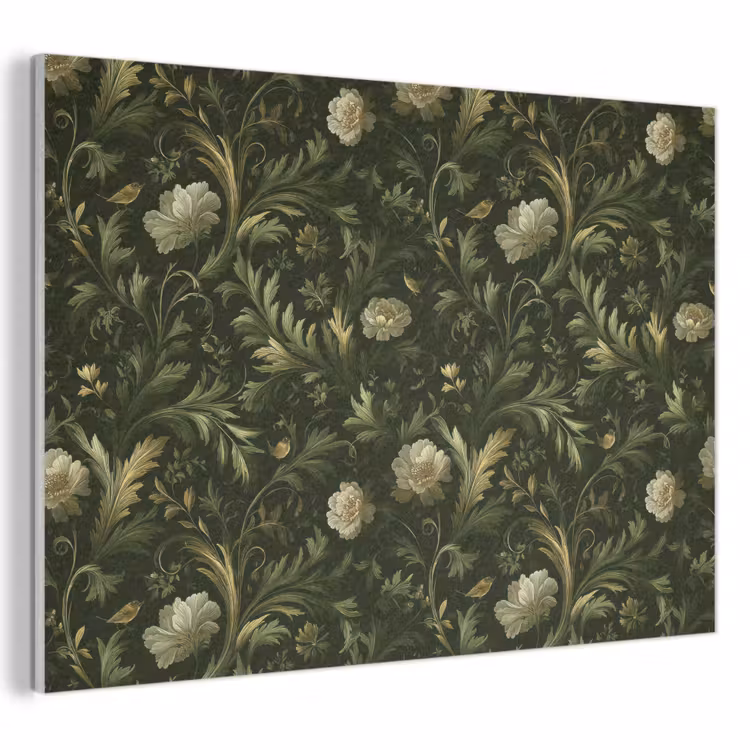 Akoestisch schilderij - Botanisch - Naadloos - Bloemen — 1