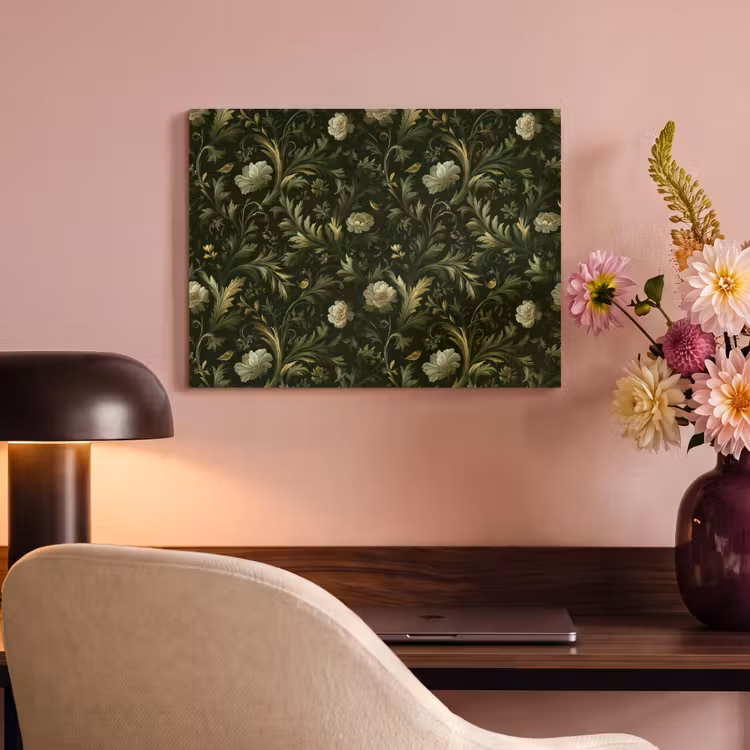 Akoestisch schilderij - Botanisch - Naadloos - Bloemen — 4