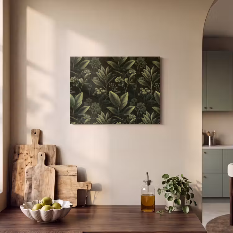 Akoestisch schilderij - Klassiek - Donker - Botanisch - Planten — 3