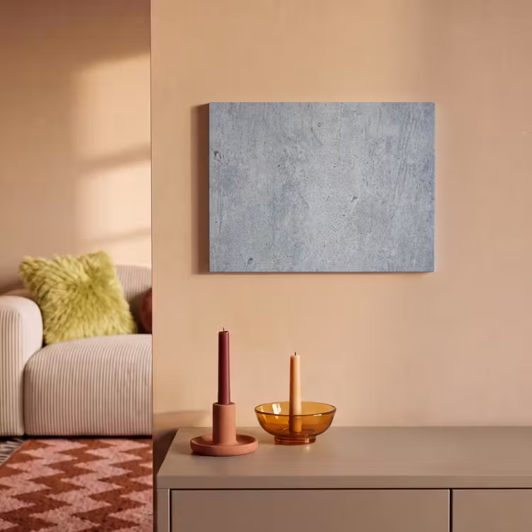 Akoestisch schilderij - Oppervlak - Ruw - Abstract - Modern - Grijs — 2