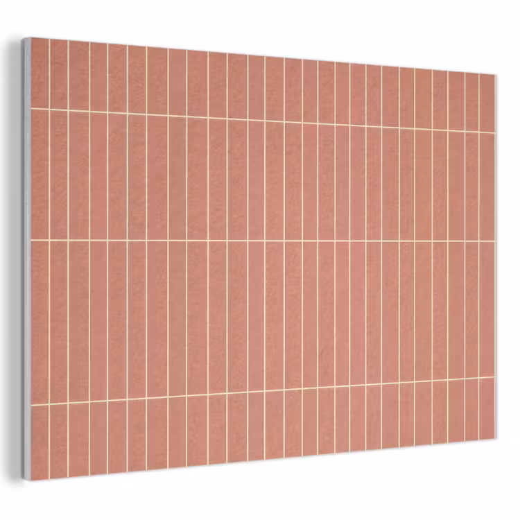 Akoestisch schilderij - Patroon - Tegels - Terracotta — 1