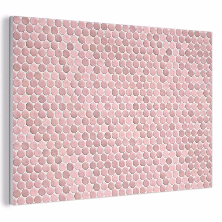Akoestisch schilderij - Penny - Mozaïek - Lichtroze — 1