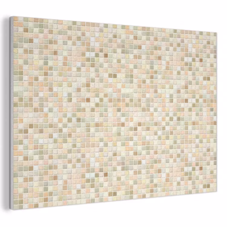 Akoestisch schilderij - Mozaïek - Patroon - Beige — 1