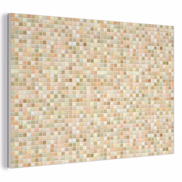 Akoestisch schilderij - Mozaïek - Patroon - Terracotta — 1