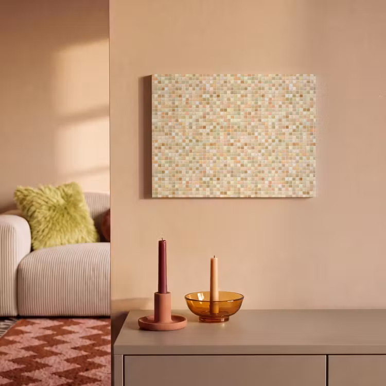 Akoestisch schilderij - Mozaïek - Patroon - Terracotta — 2