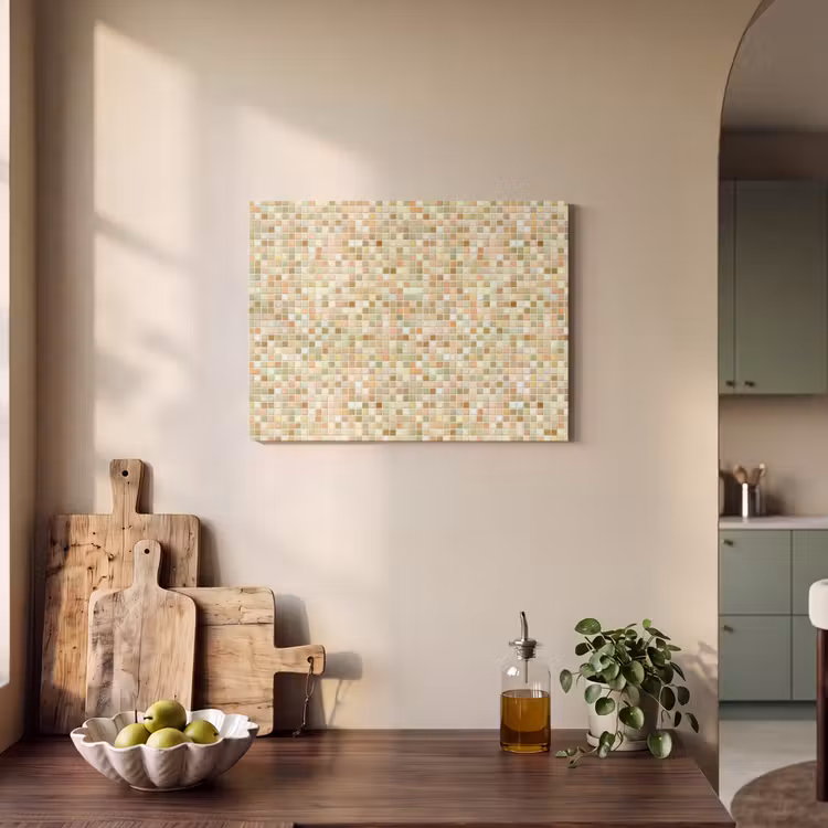 Akoestisch schilderij - Mozaïek - Patroon - Terracotta — 3