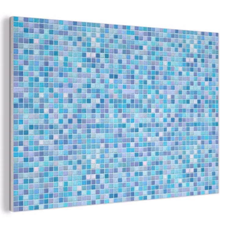 Akoestisch schilderij - Mozaïek - Patroon - Turquoise — 1