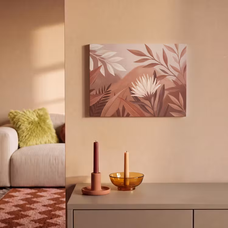 Akoestisch schilderij - Planten - Bladeren - Botanisch - Modern - Bruin — 2