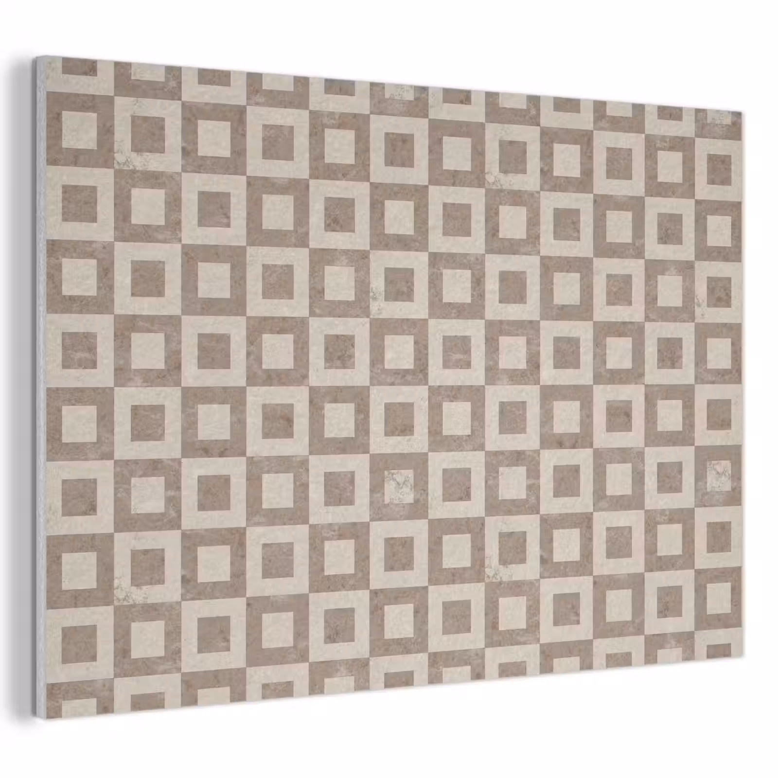 Akoestisch schilderij - Patroon - Marmer - Beige — 1