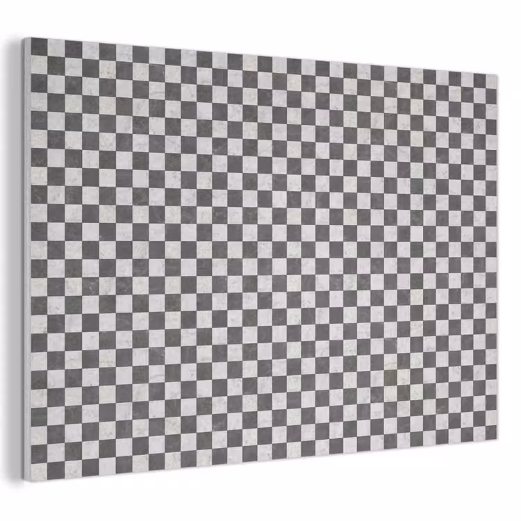 Akoestisch schilderij - Marmer - Patroon - Grijs — 1