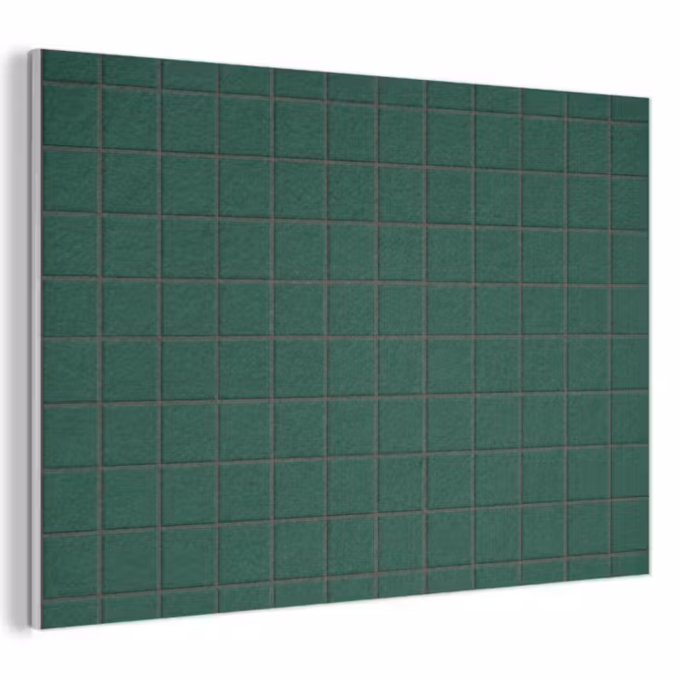 Akoestisch schilderij - Patroon - Tegels - Dennen - Groen — 1