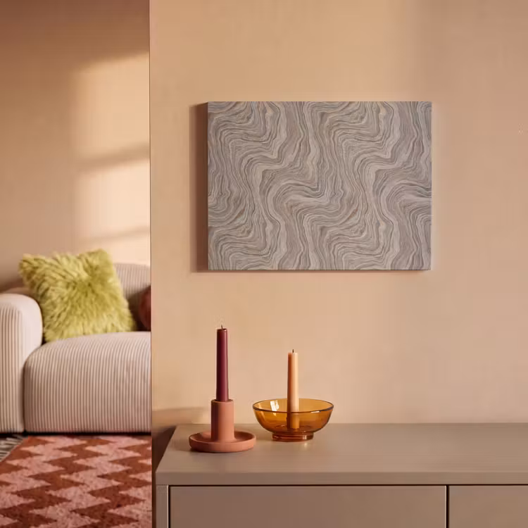 Akoestisch schilderij - Patroon - Textuur - Grijs — 2