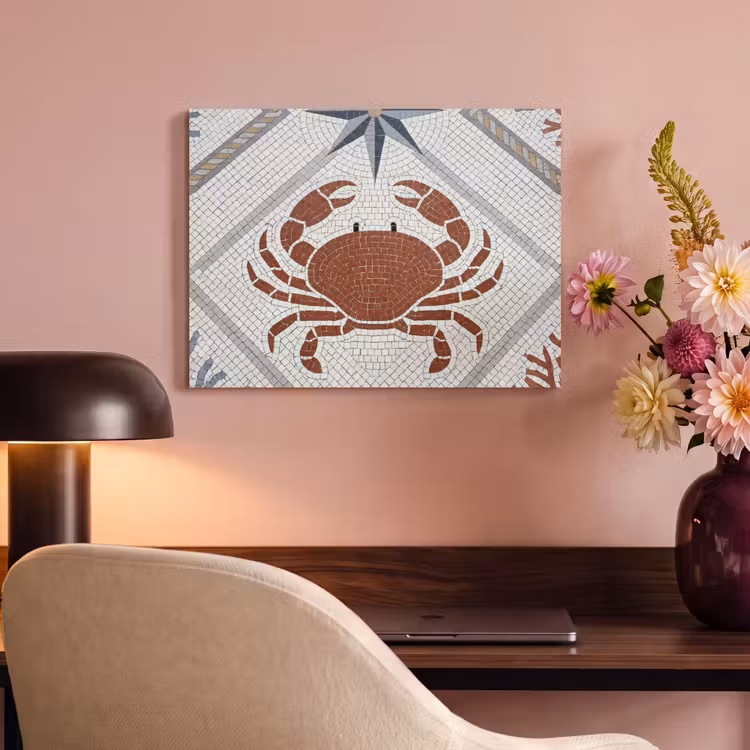 Akoestisch schilderij - Dier - Mozaïek - Zee - Klassiek - Bruin — 4