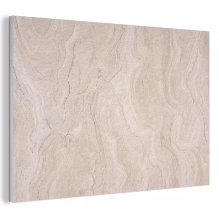 Akoestisch schilderij - Marmer - Patroon - Beige - Steen - Abstract — 1
