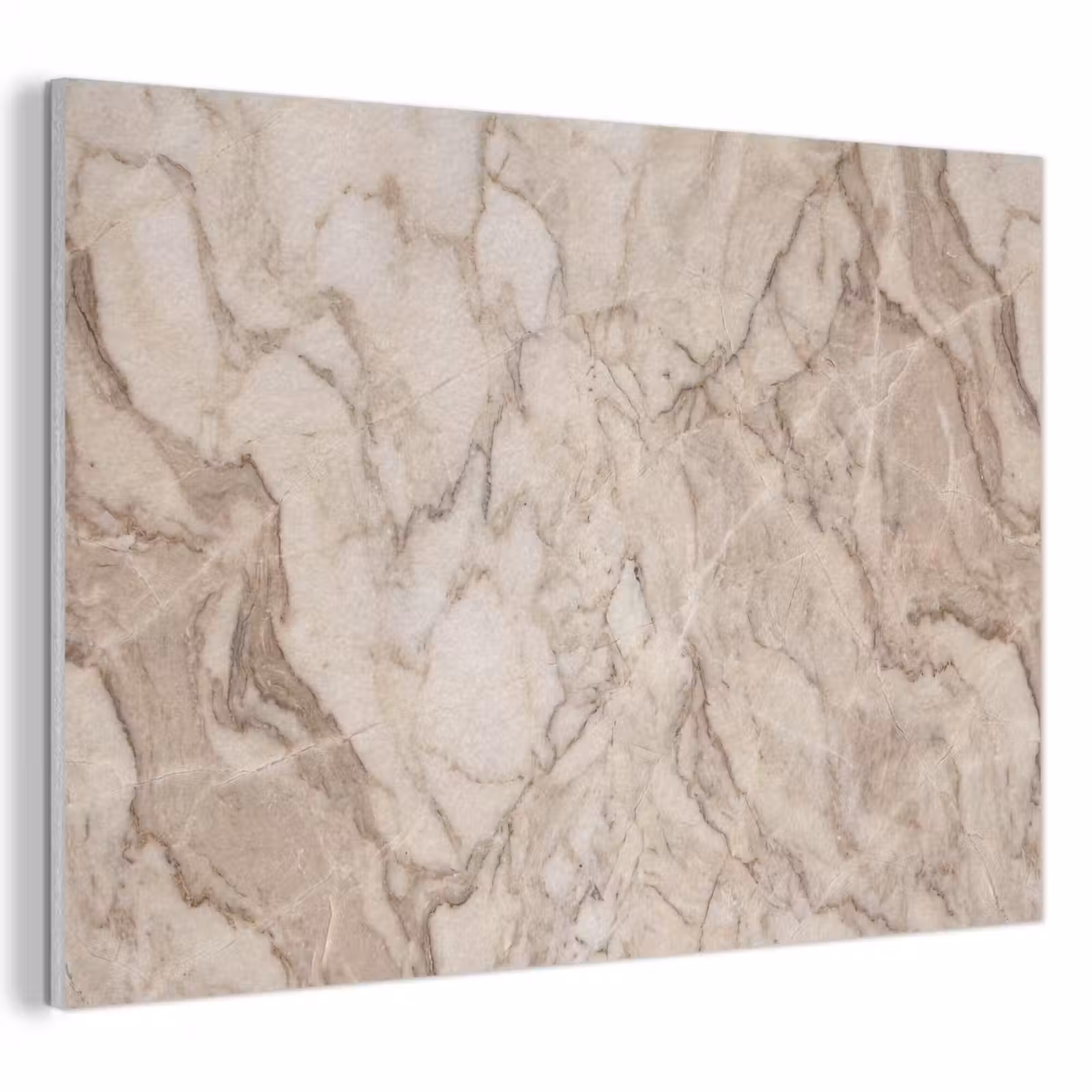 Akoestisch schilderij - Marmer - Aderen - Textuur - Beige - Modern — 1