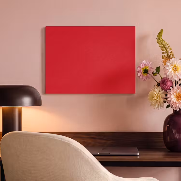 Akoestisch schilderij - Crimson - Velvet - Rood — 4