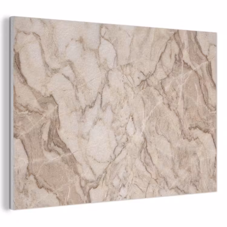 Akoestisch schilderij - Marmer - Aderen - Textuur - Beige - Modern — 1
