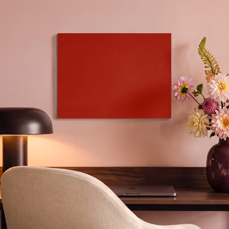 Akoestisch schilderij - Oxblood - Maroon - Rood — 4