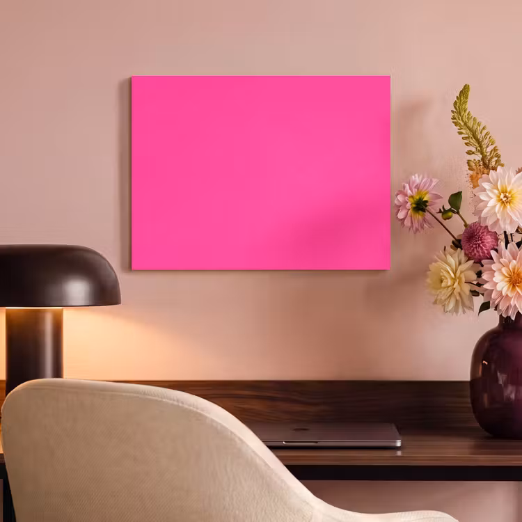 Akoestisch schilderij - Electric - Magenta - Roze — 4