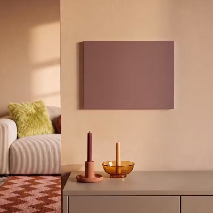 Akoestisch schilderij - Muted - Raisin - Rood — 2