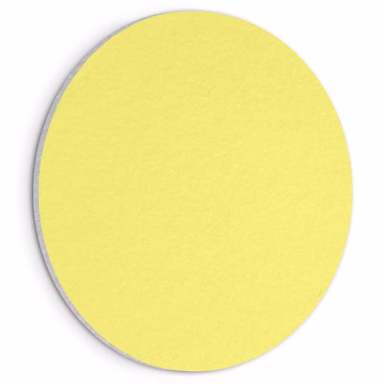 Akoestisch schilderij rond - Buttery - Beige - Geel — 1