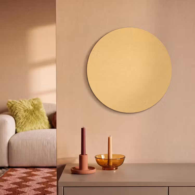 Akoestisch schilderij rond - Apricot - Ice - Oranje — 3