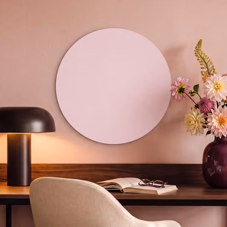 Akoestisch schilderij rond - Blush - Pink - Roze — 2