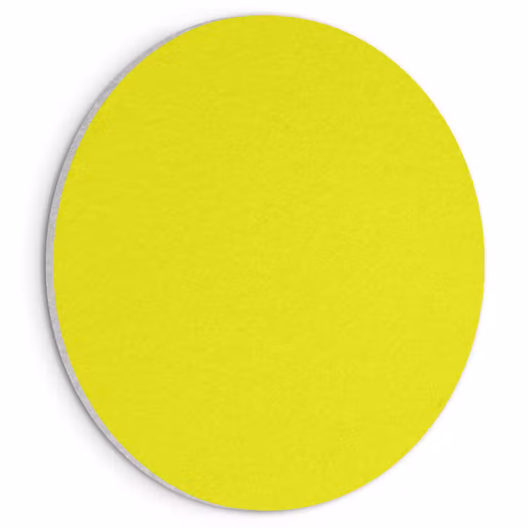 Akoestisch schilderij rond - Bright - Canary - Geel — 1