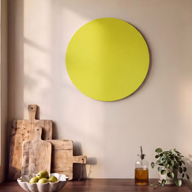 Akoestisch schilderij rond - Bright - Canary - Geel — 4