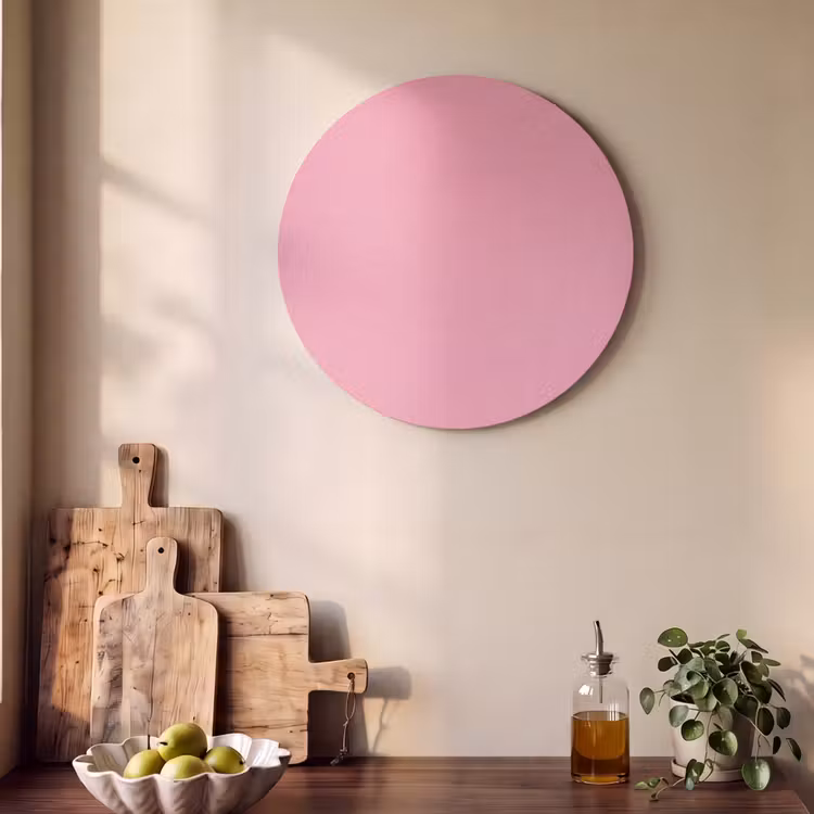 Akoestisch schilderij rond - Bubblegum - Pink - Roze — 4
