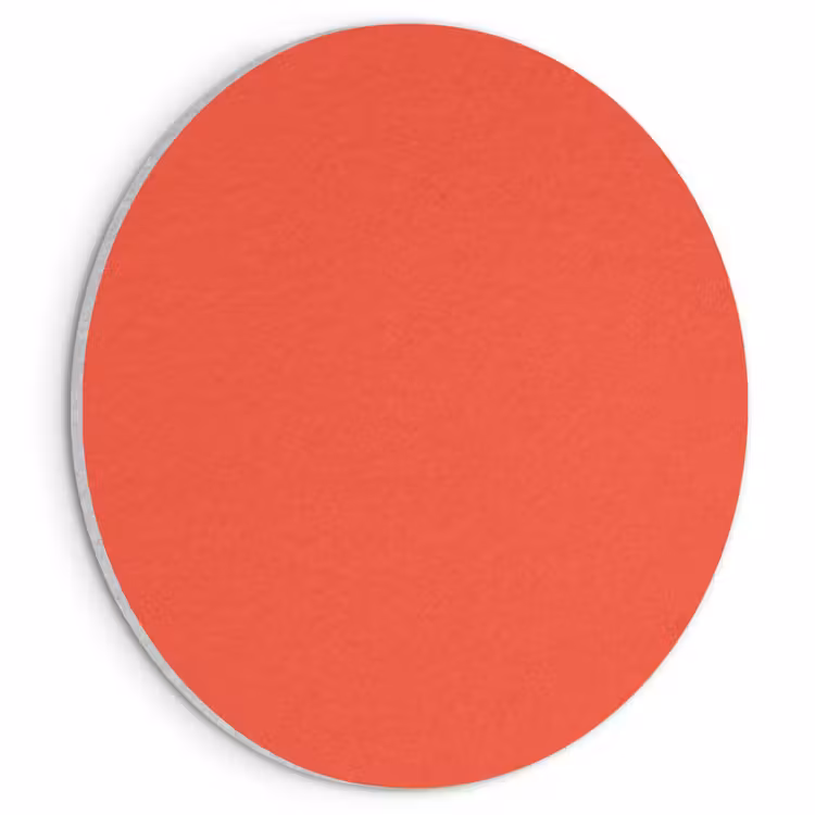 Akoestisch schilderij rond - Burnt - Coral - Oranje — 1