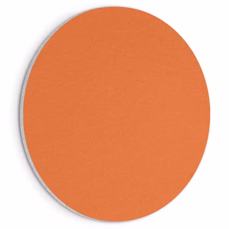 Akoestisch schilderij rond - Burnt - Sienna - Oranje — 1