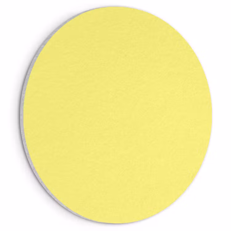 Akoestisch schilderij rond - Buttery - Beige - Geel — 1