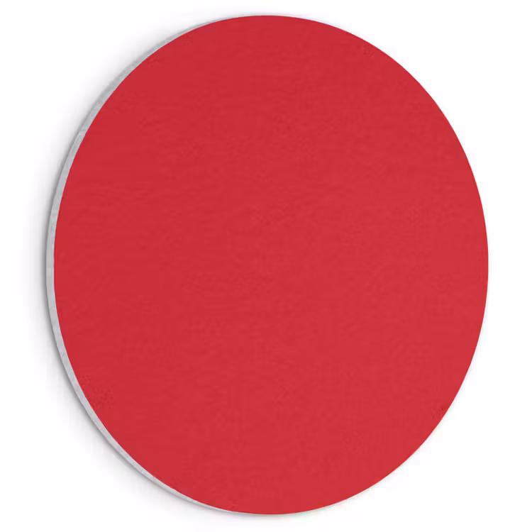 Akoestisch schilderij rond - Crimson - Velvet - Rood — 1