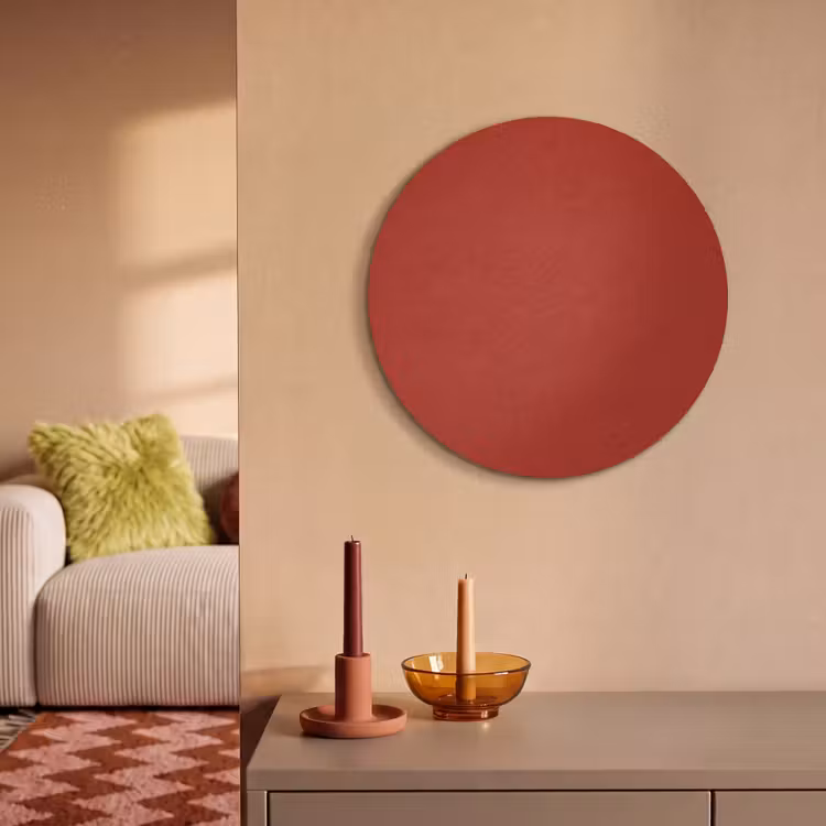 Akoestisch schilderij rond - Deep - Crimson - Rood — 3